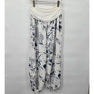 Beyond Capri Pants One Size Made in Italy Harem Bohemian Boho Floral